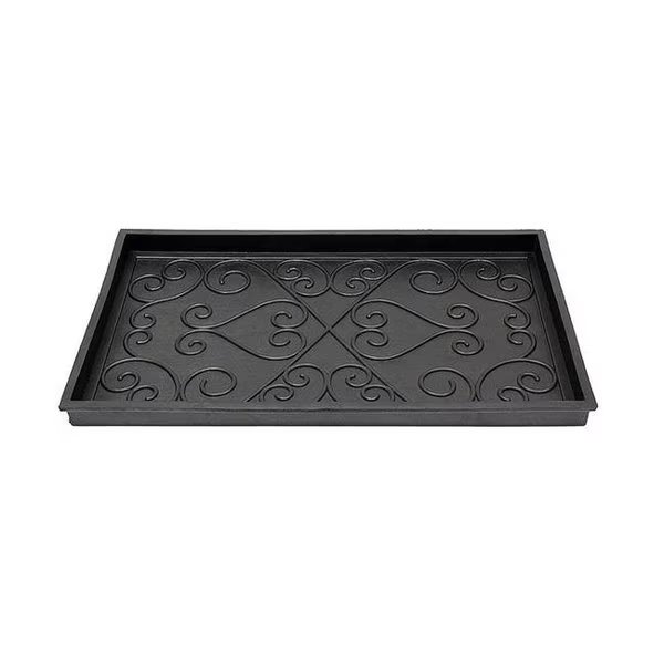Mintueman-Achla BT-01S Scrollwork Rubber Boot Tray; Small, Mintueman Achla, Mfr#: BT-01S